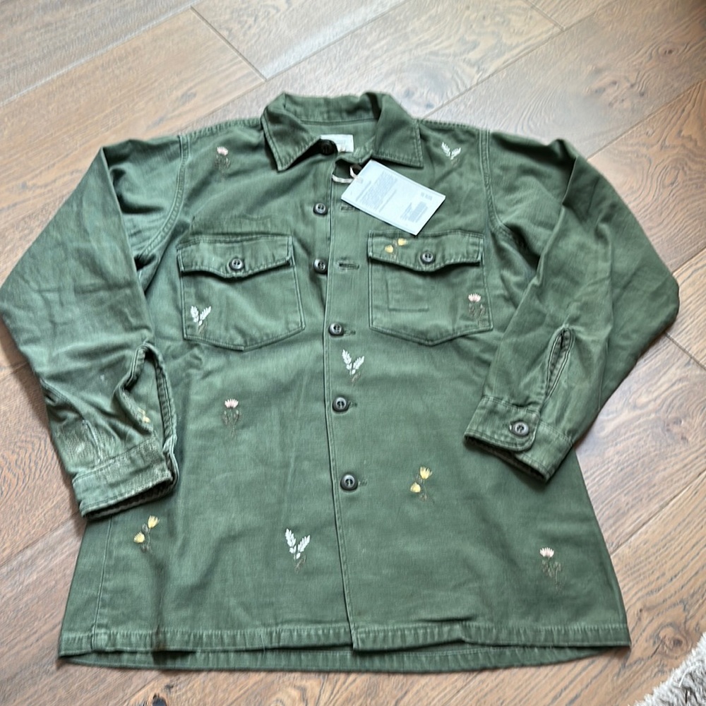 AG Blake Jacket in Eb Superbloom Vintage Green